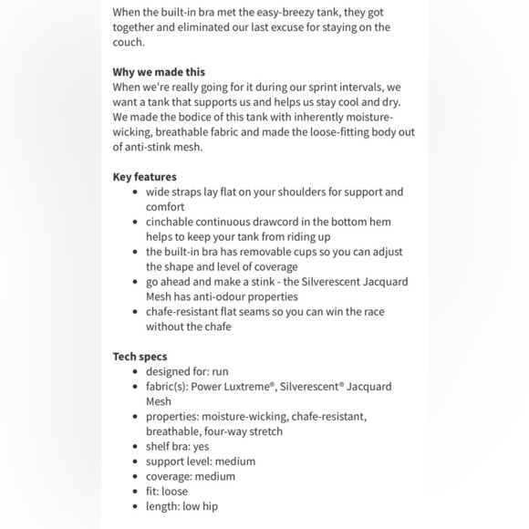 Lululemon Run: Back On Track Tank
Black / Classic Stripe Polar Haze Black - Picture 8 of 8